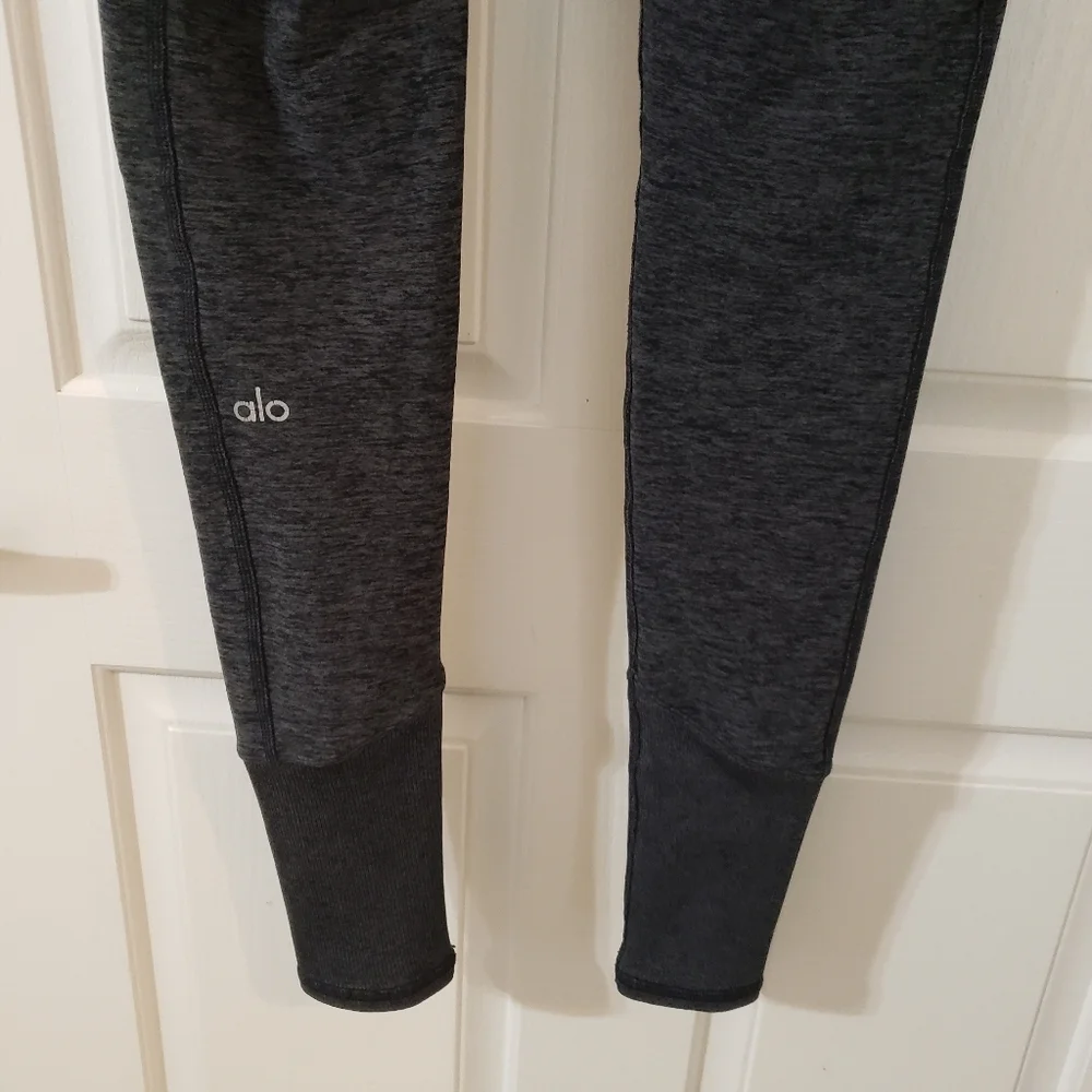 ALO Yoga Gray High-Waisted Leggings